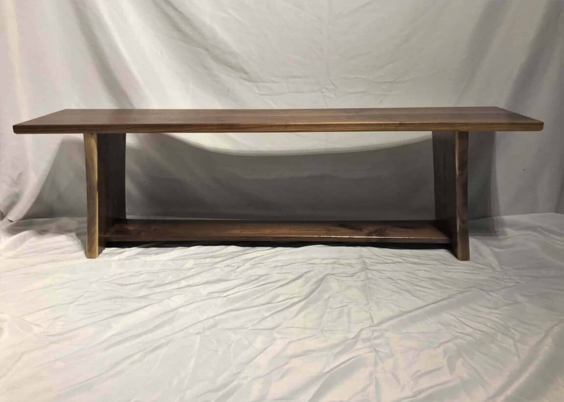 Black Walnut Dining Bench - Image 4