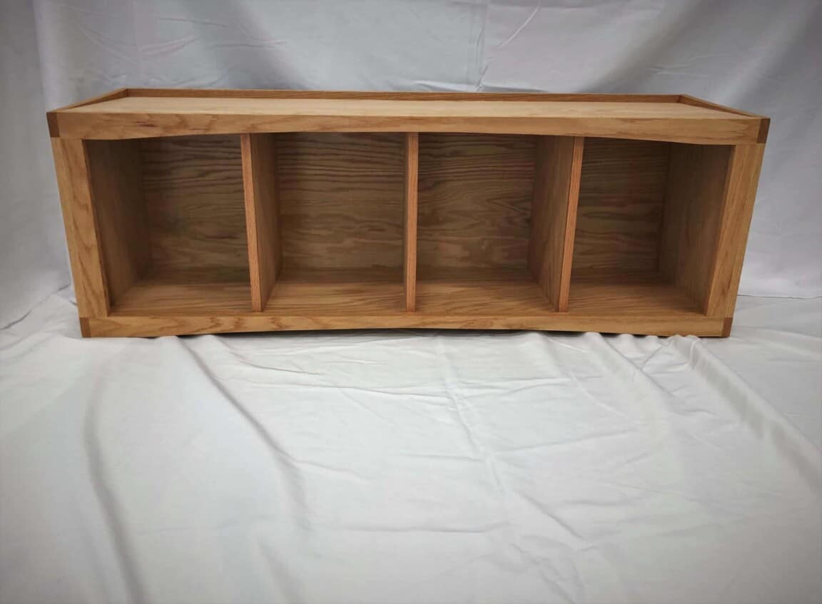 Red Oak Cubbie Bench - Image 2