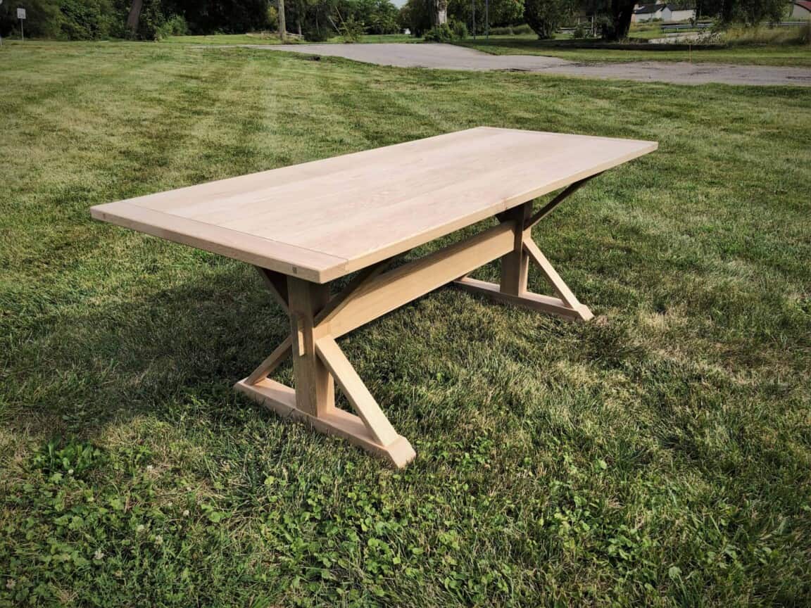 White Oak Trestle Table