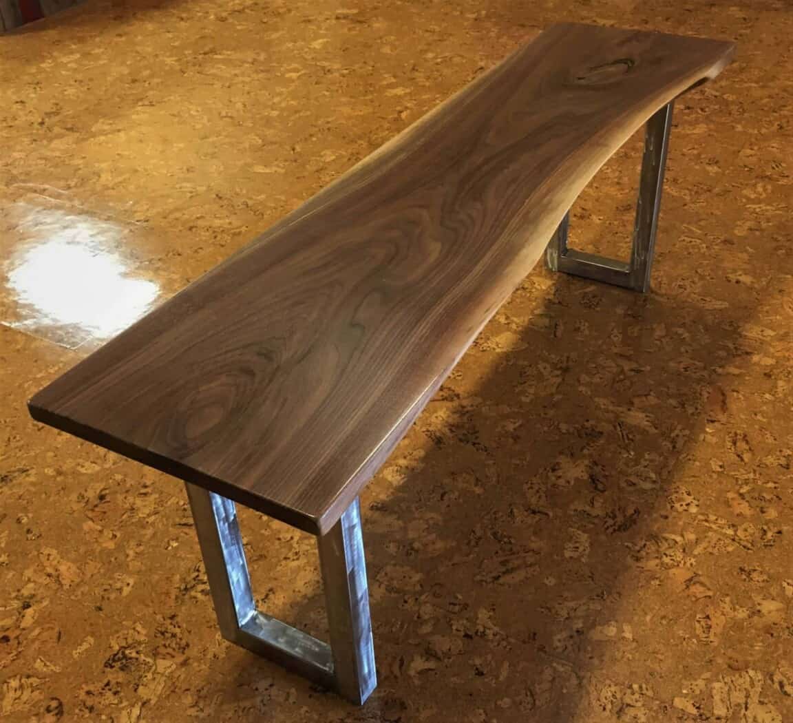 Black Walnut Live-Edge Console Table