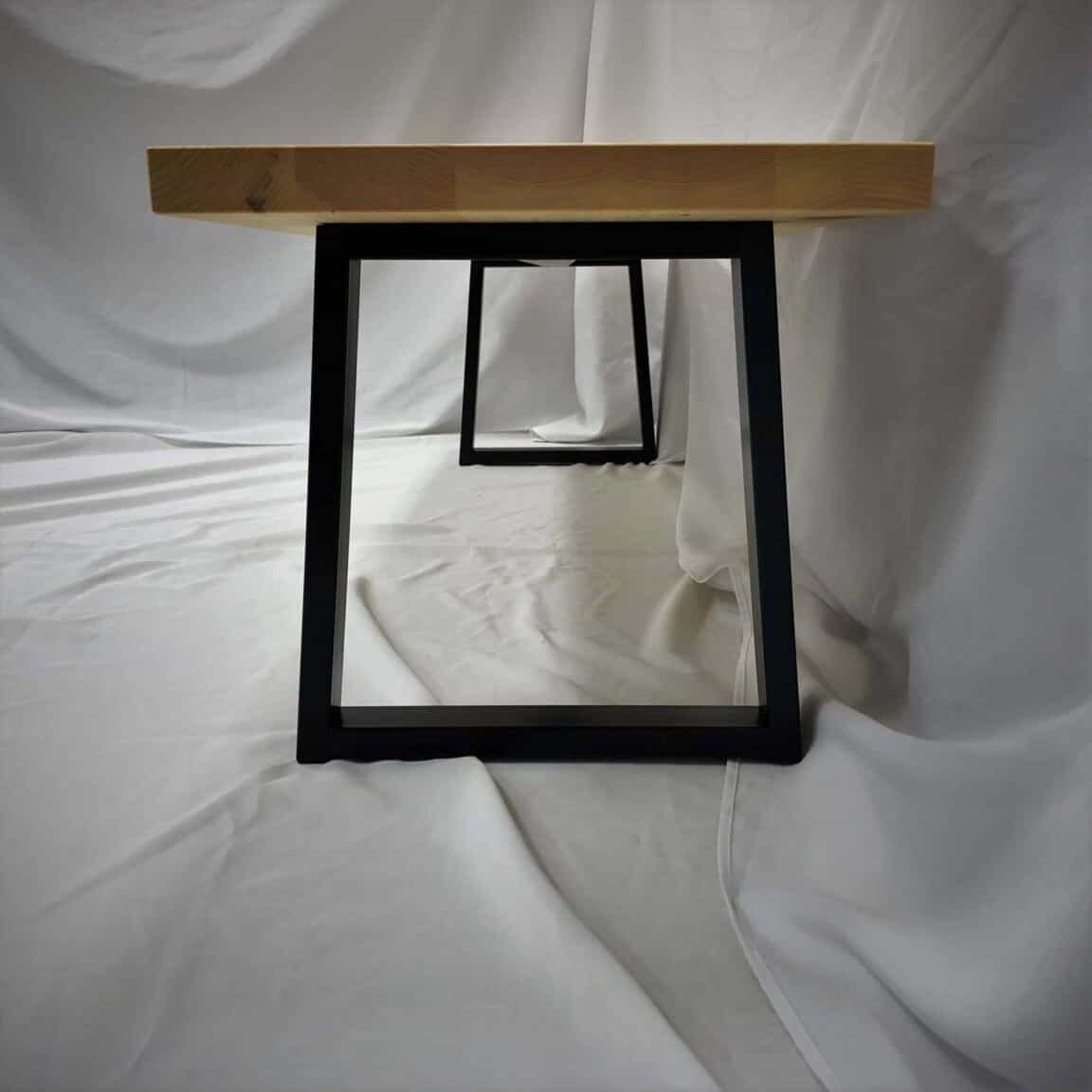 Rustic Industrial Pine Bench - Image 4