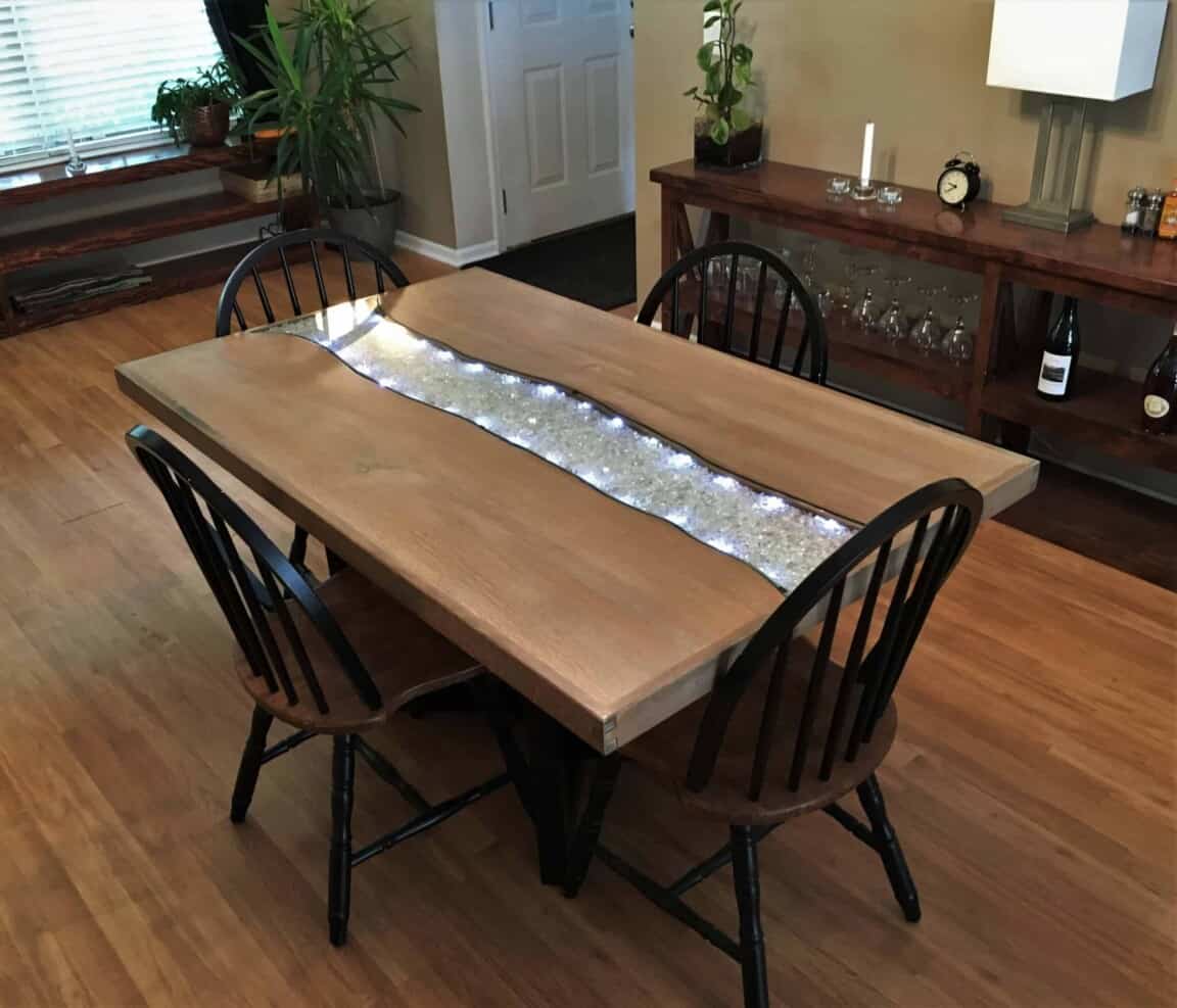Starlight Glowing River Dining Table