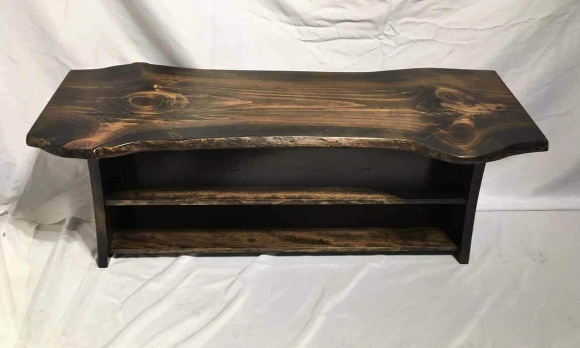 White Pine Live-Edge Bench - Image 4