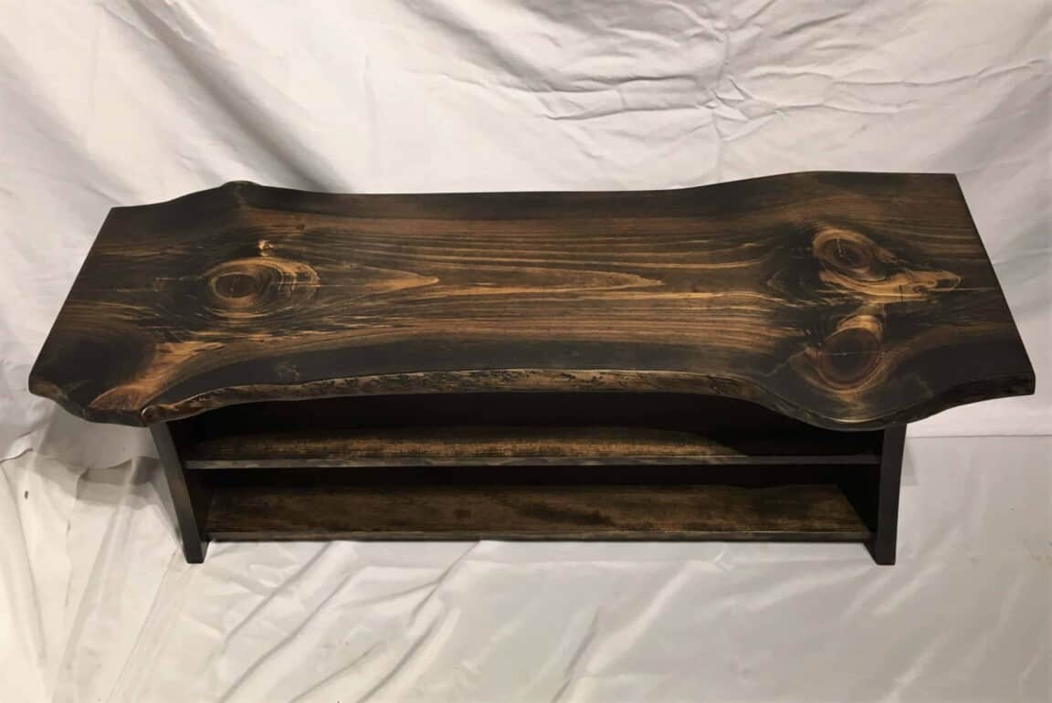 White Pine Live-Edge Bench - Image 2