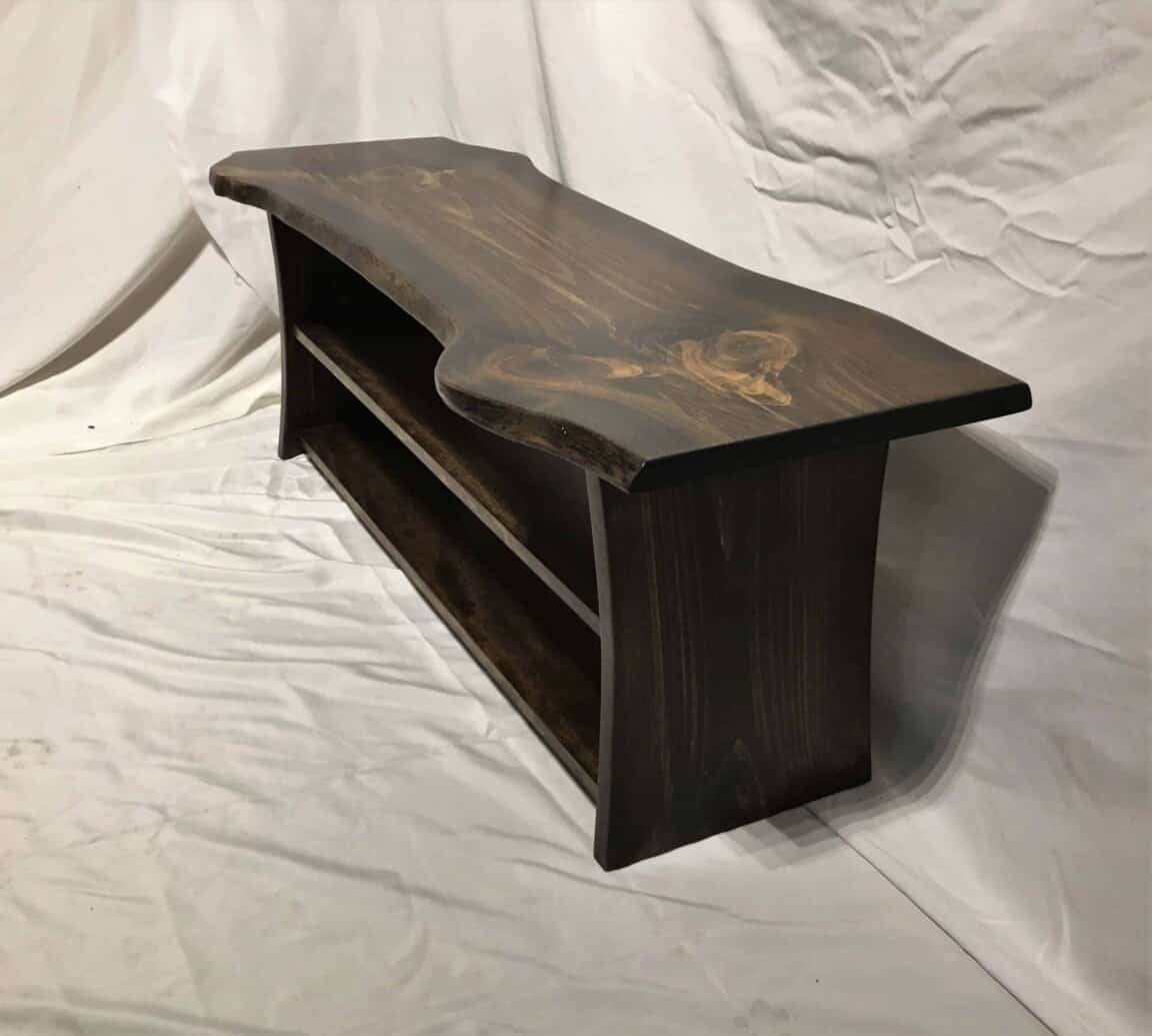 White Pine Live-Edge Bench