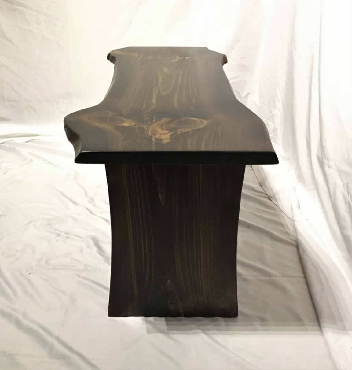 White Pine Live-Edge Bench - Image 3