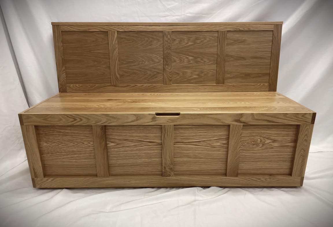 Shaker Storage Bench w/ Backrest - Image 2